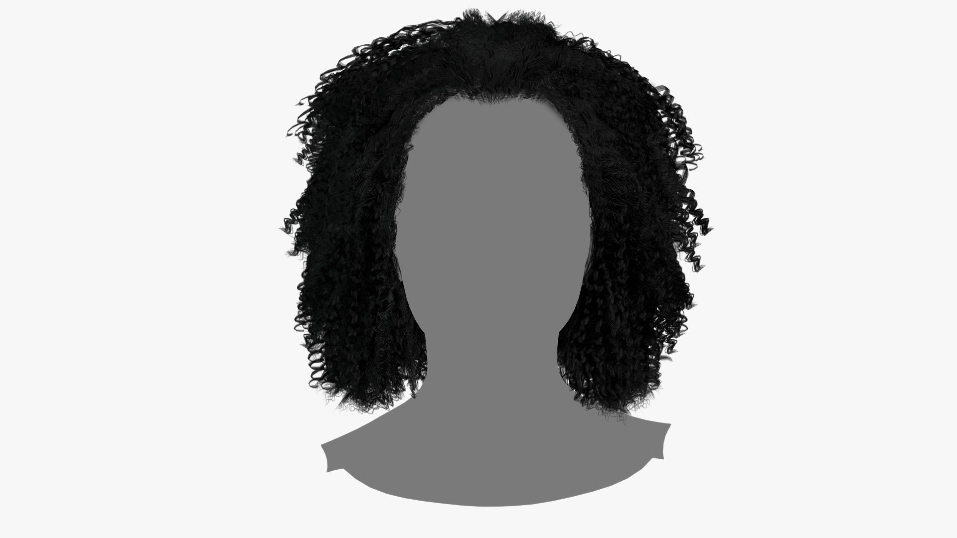 Female Hair - 022 3D model_1