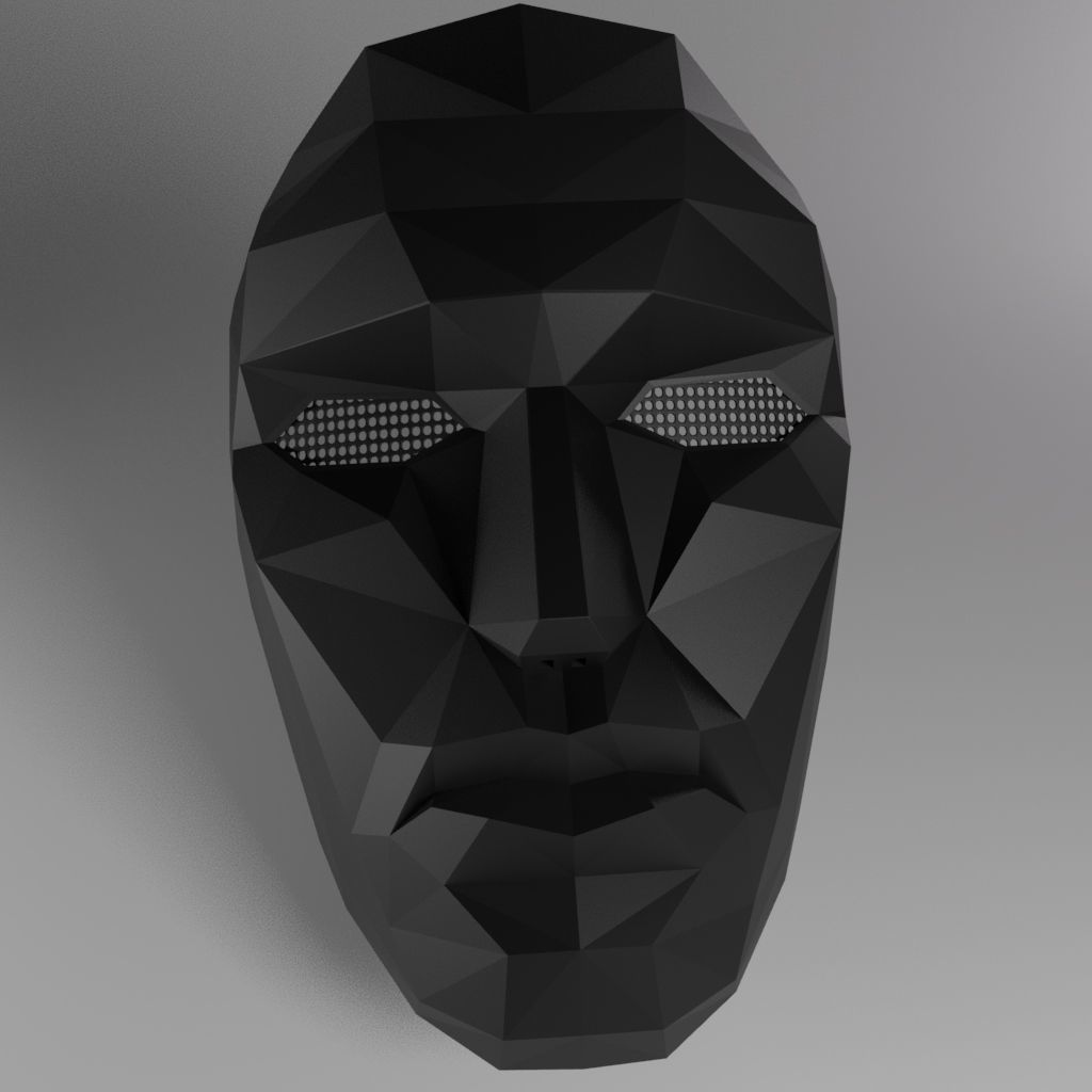 Squid Game Mask - Costume - Toy 3D print model Netflix 3D print model_2
