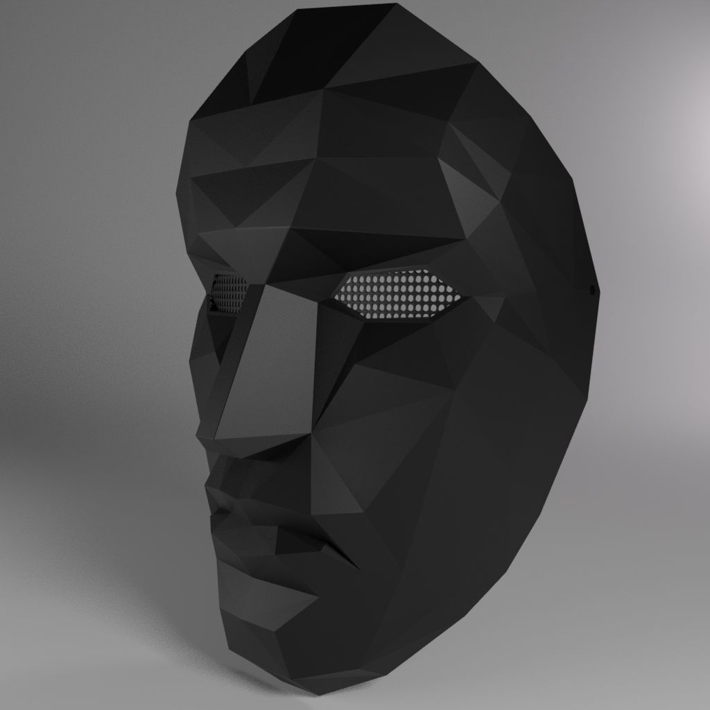 Squid Game Mask - Costume - Toy 3D print model Netflix 3D print model_1