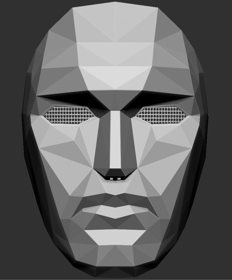 Squid Game Mask - Costume - Toy 3D print model Netflix 3D print model_5