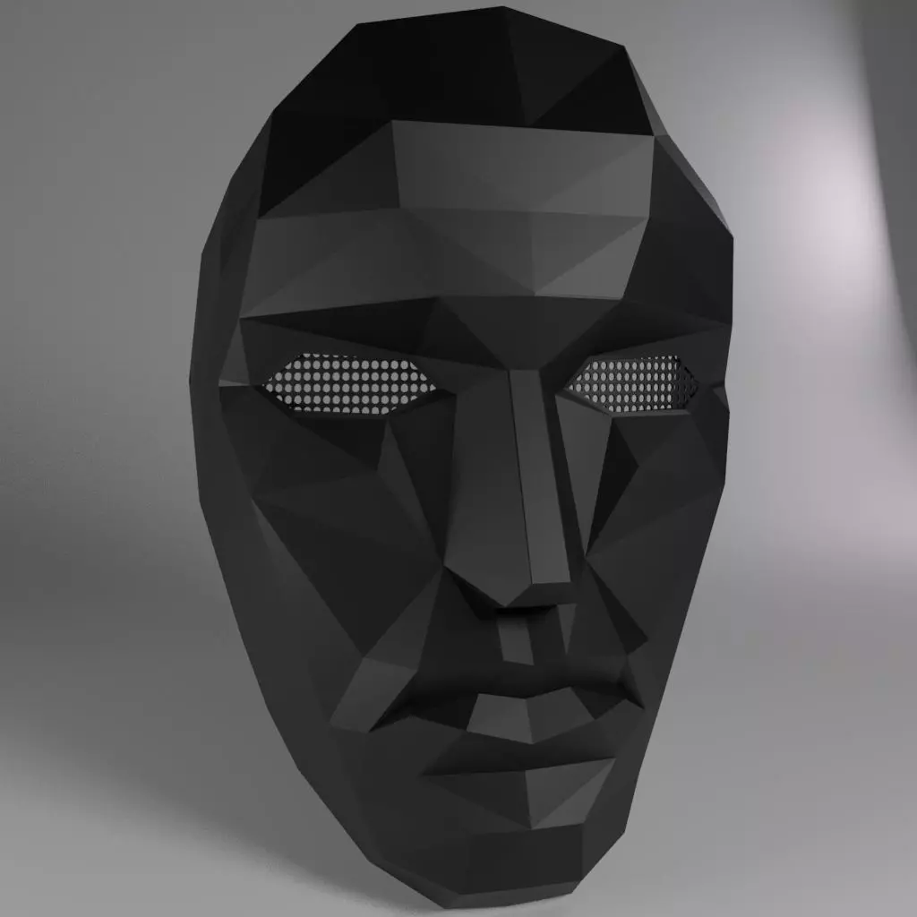 Squid Game Mask - Costume - Toy 3D print model Netflix 3D print model_0