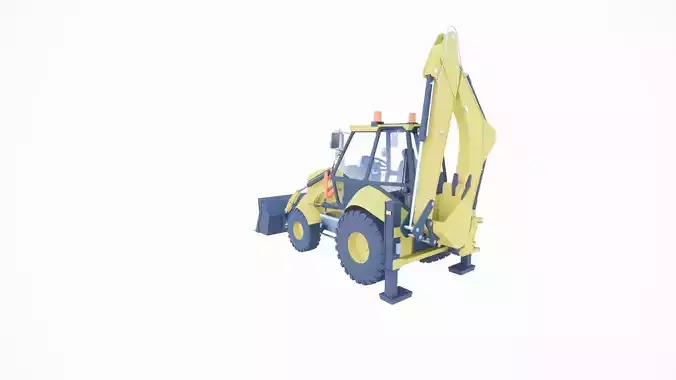 excavator-wiper backhoe 3D print model
