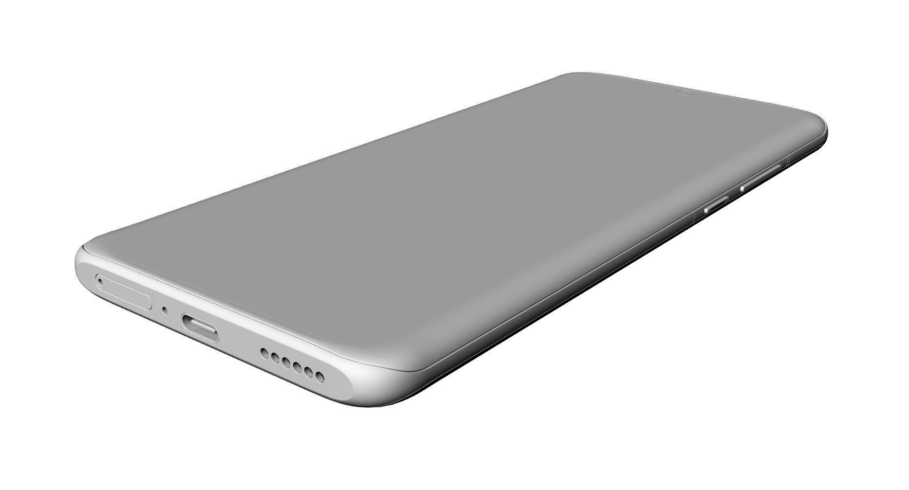 HUA WEI P50 pro mobile phone 3D model 3D model 3D model_7