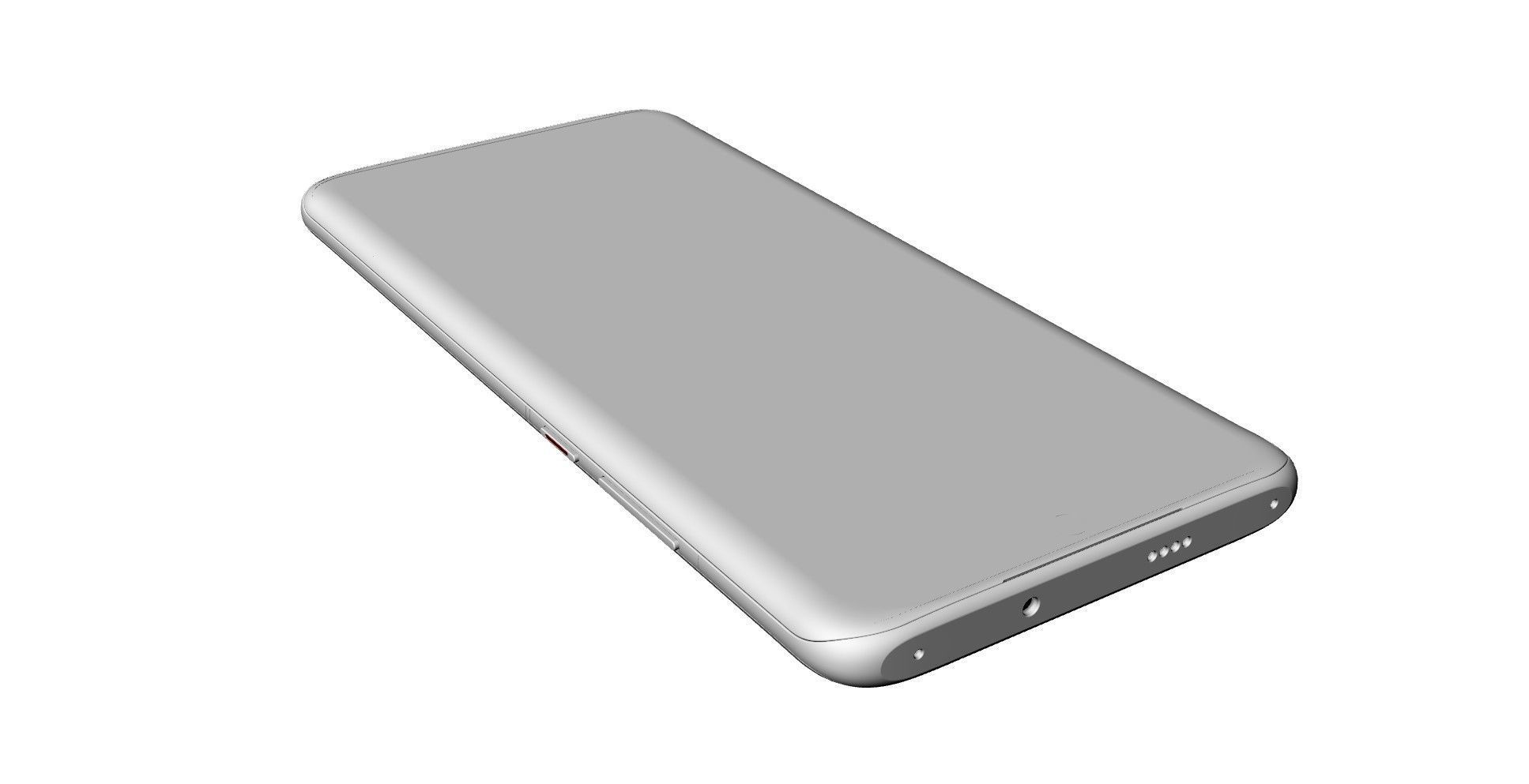 HUA WEI P50 pro mobile phone 3D model 3D model 3D model_8