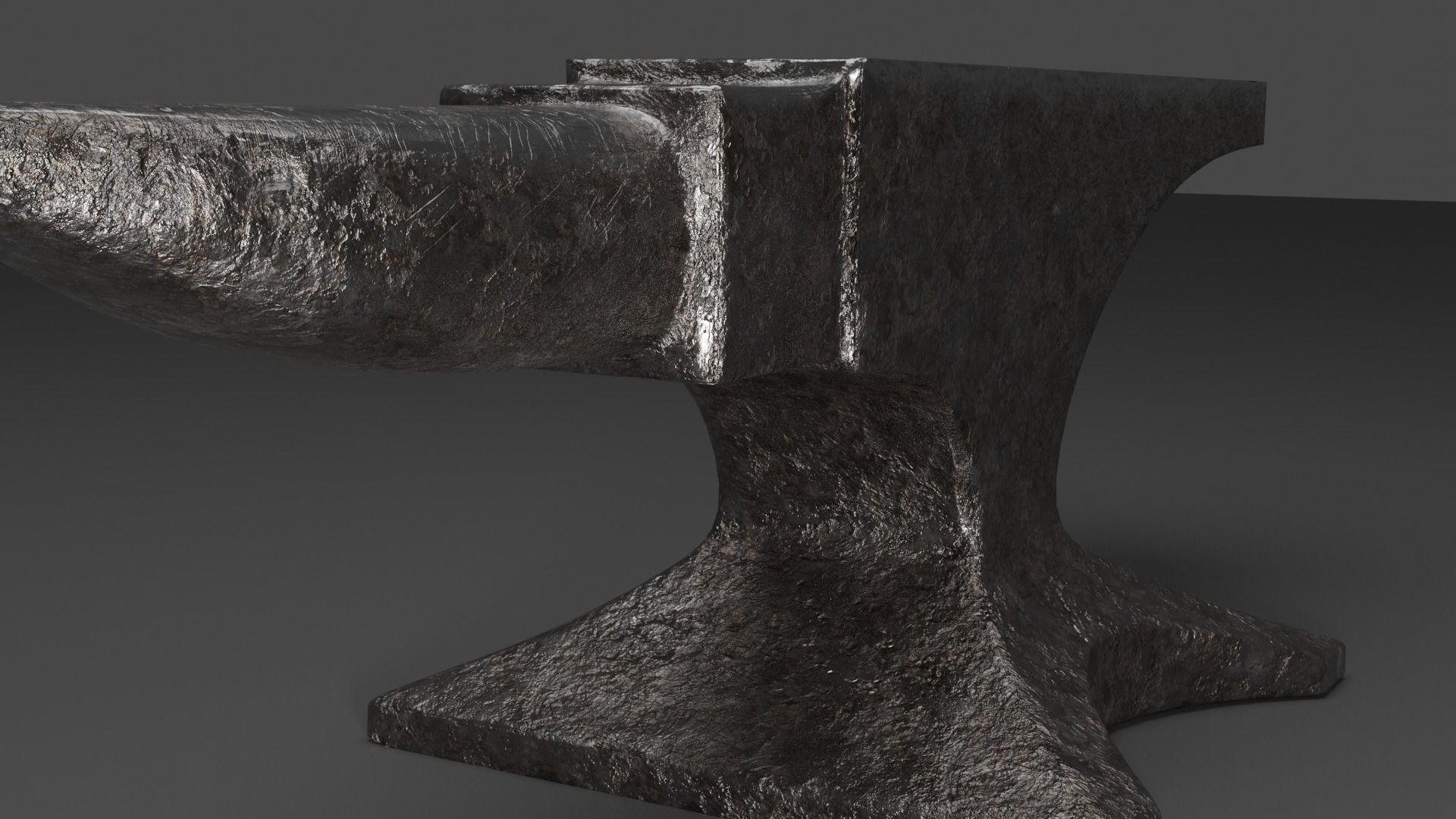 Realistic Anvil Free low-poly 3D model_2
