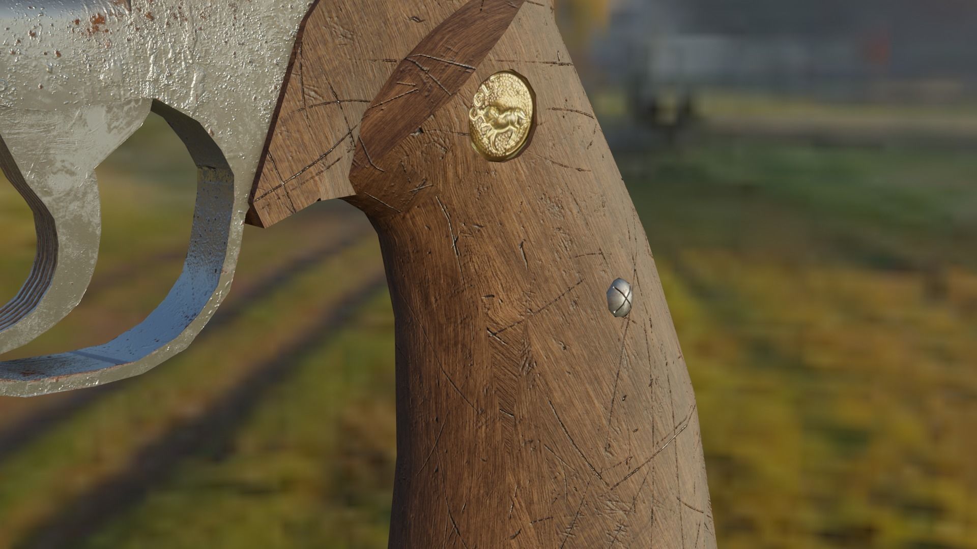 3D model Rusty Old Colt Python 357 mag Revolver VR / AR / low-poly ...