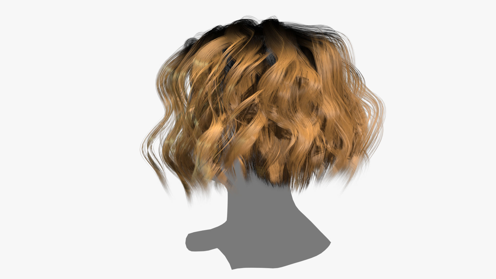 Female Hair - 024 3D model_5