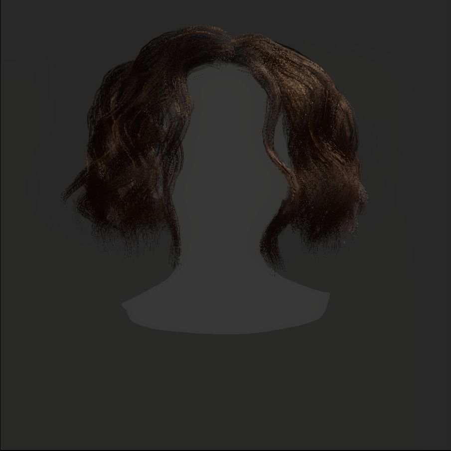 Female Hair - 024 3D model_17