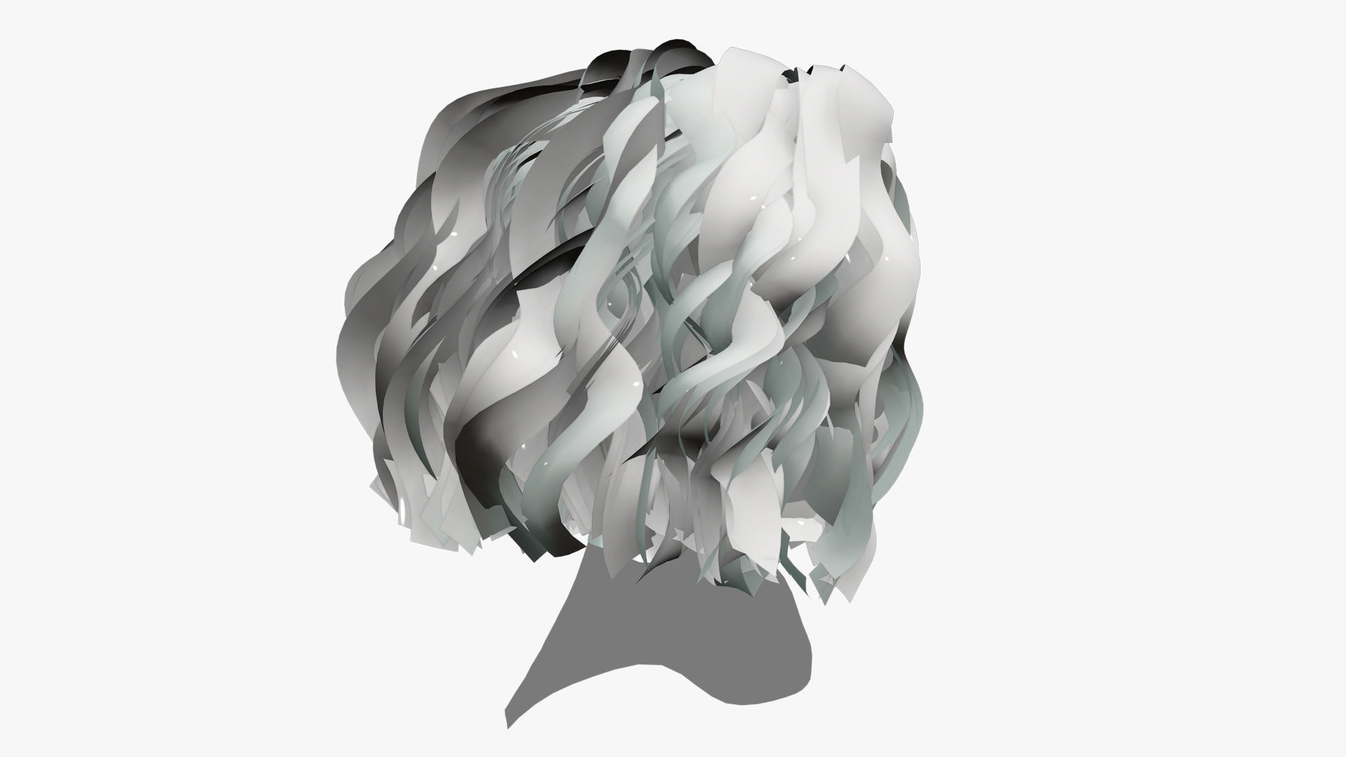 Female Hair - 024 3D model_9