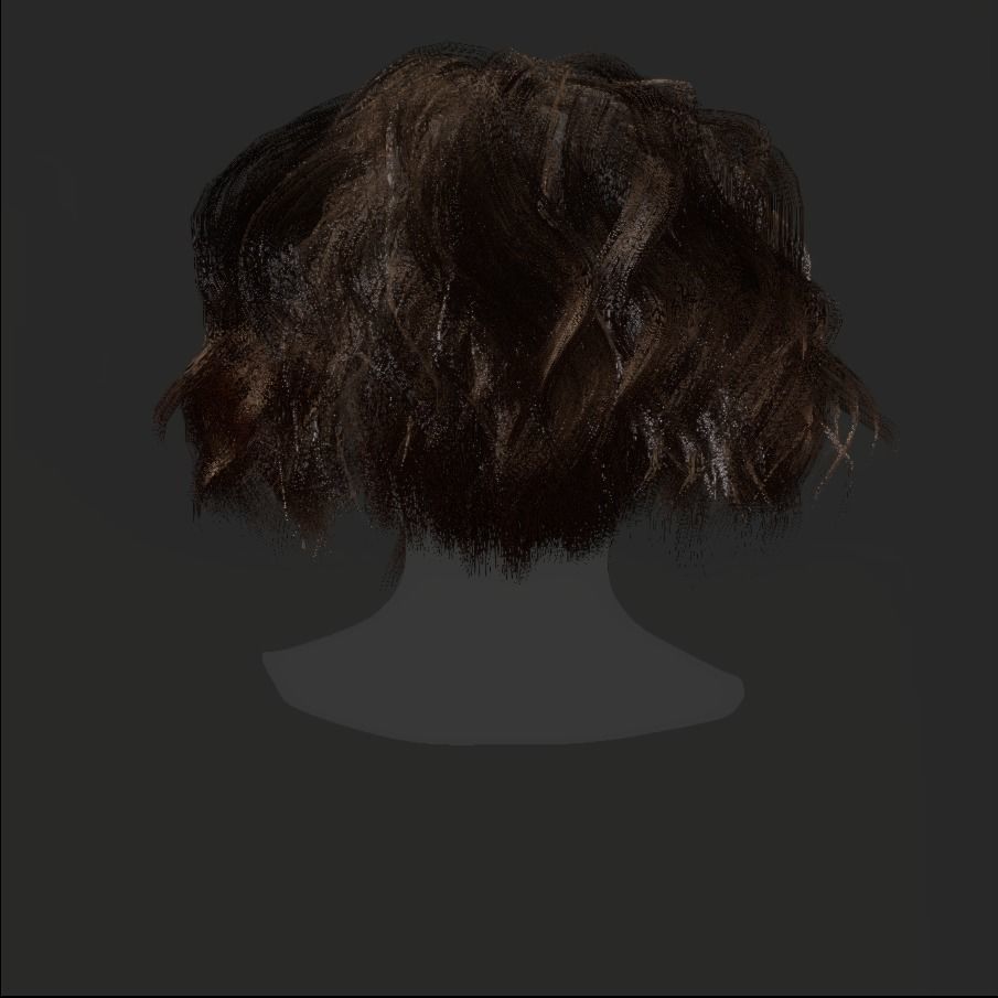 Female Hair - 024 3D model_20