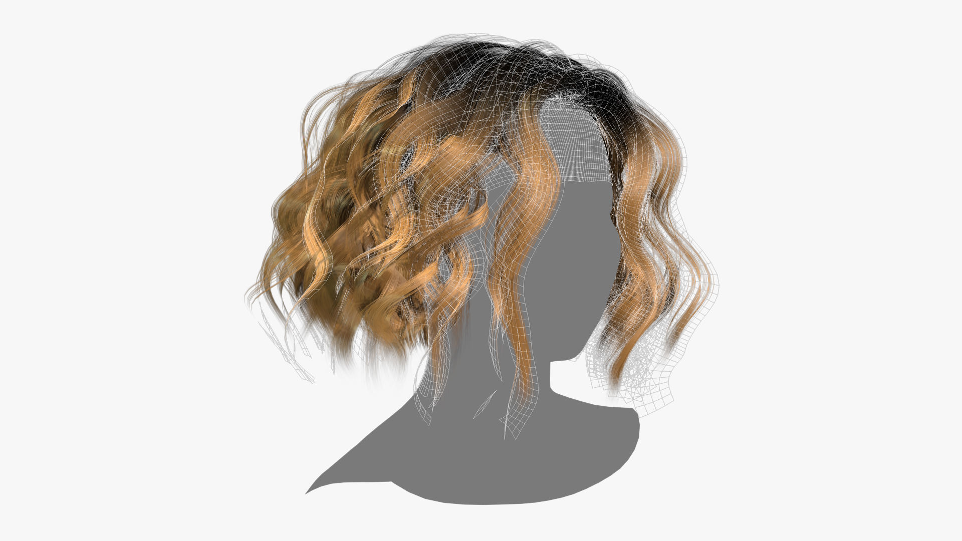 Female Hair - 024 3D model_13