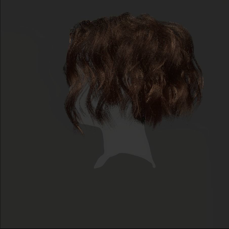 Female Hair - 024 3D model_21