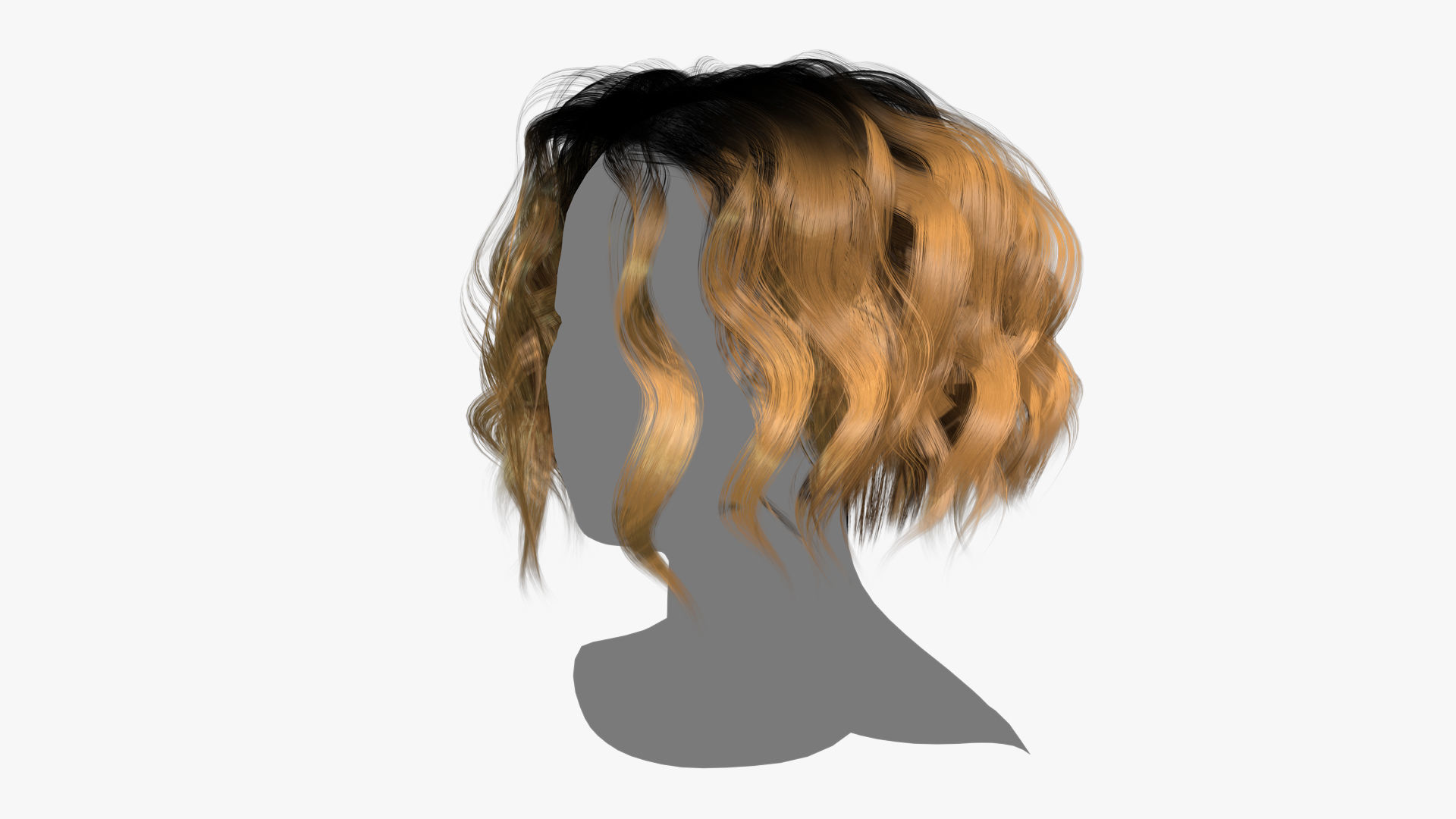 Female Hair - 024 3D model_6