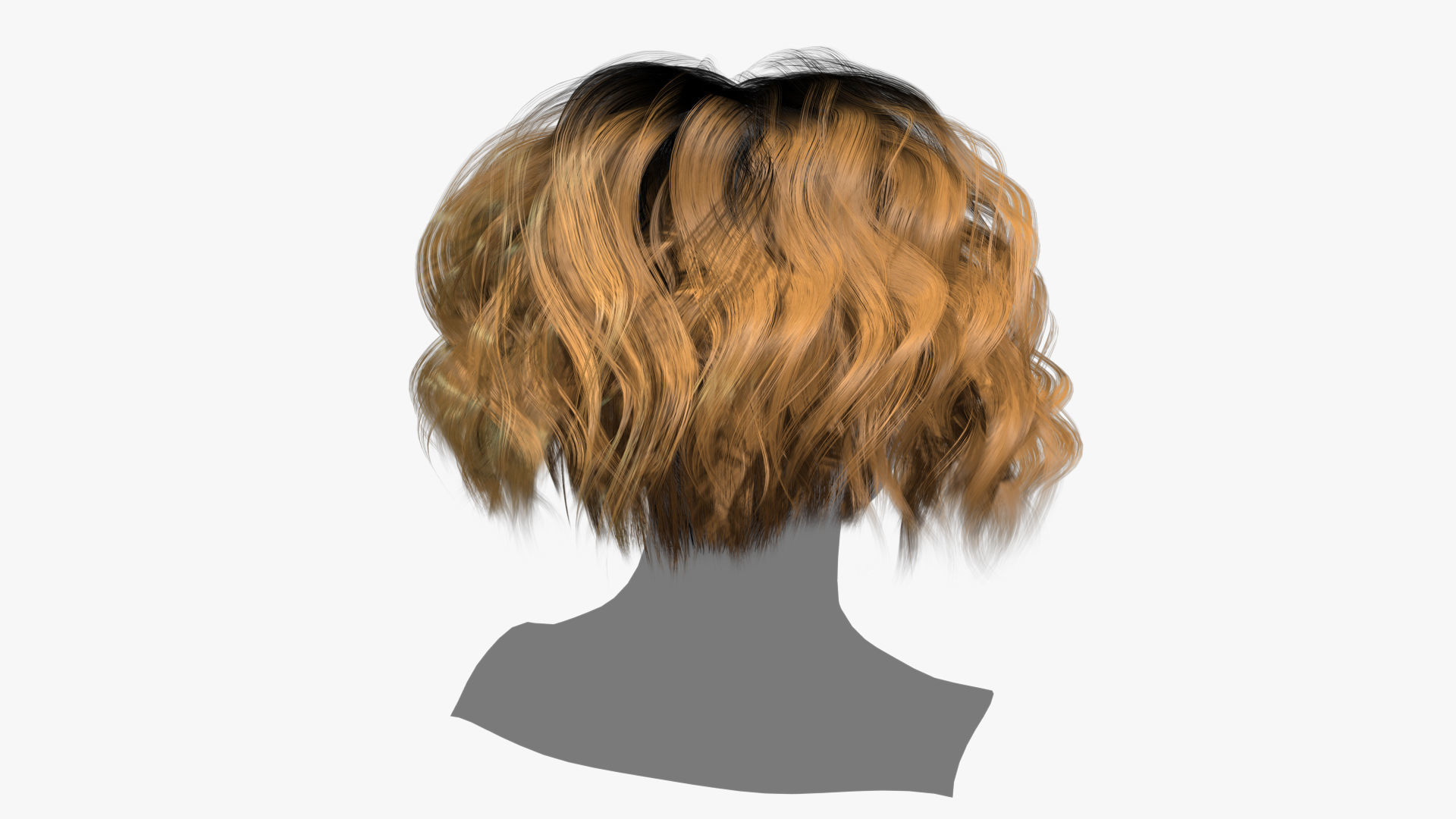 Female Hair - 024 3D model_4