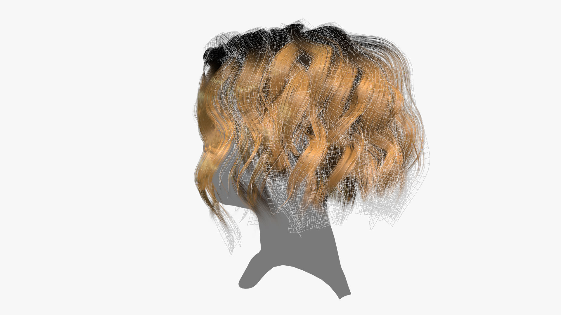 Female Hair - 024 3D model_16