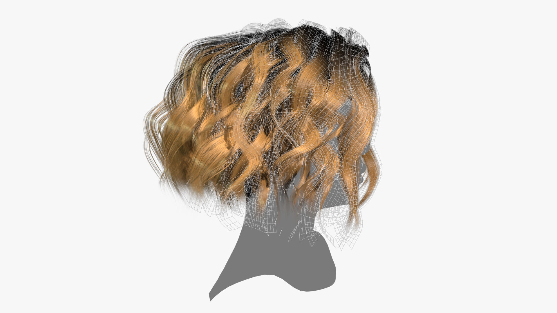 Female Hair - 024 3D model_14