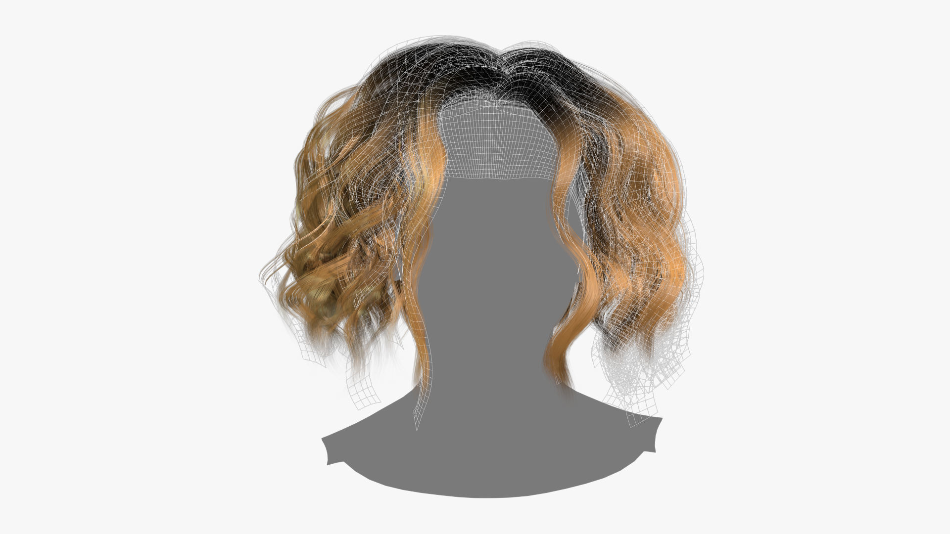 Female Hair - 024 3D model_12