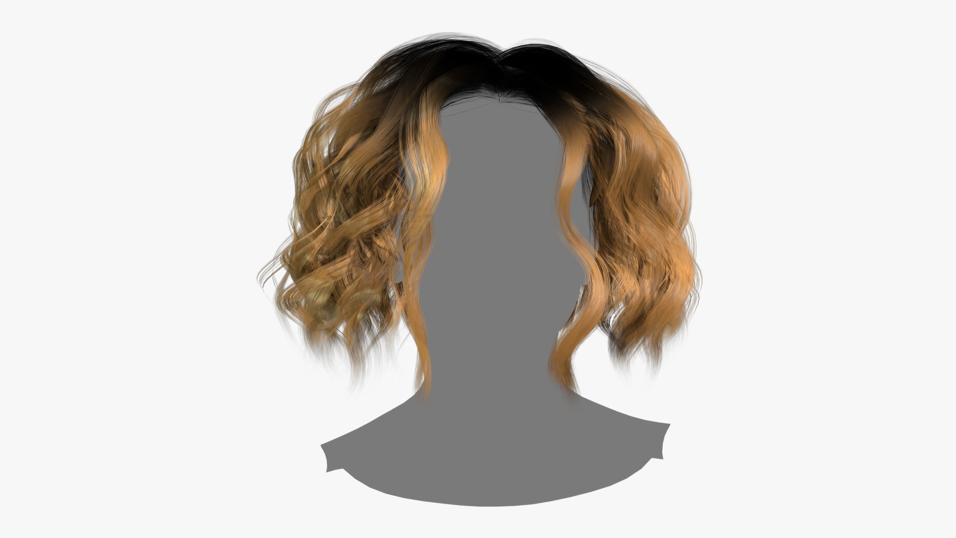 Female Hair - 024 3D model_1