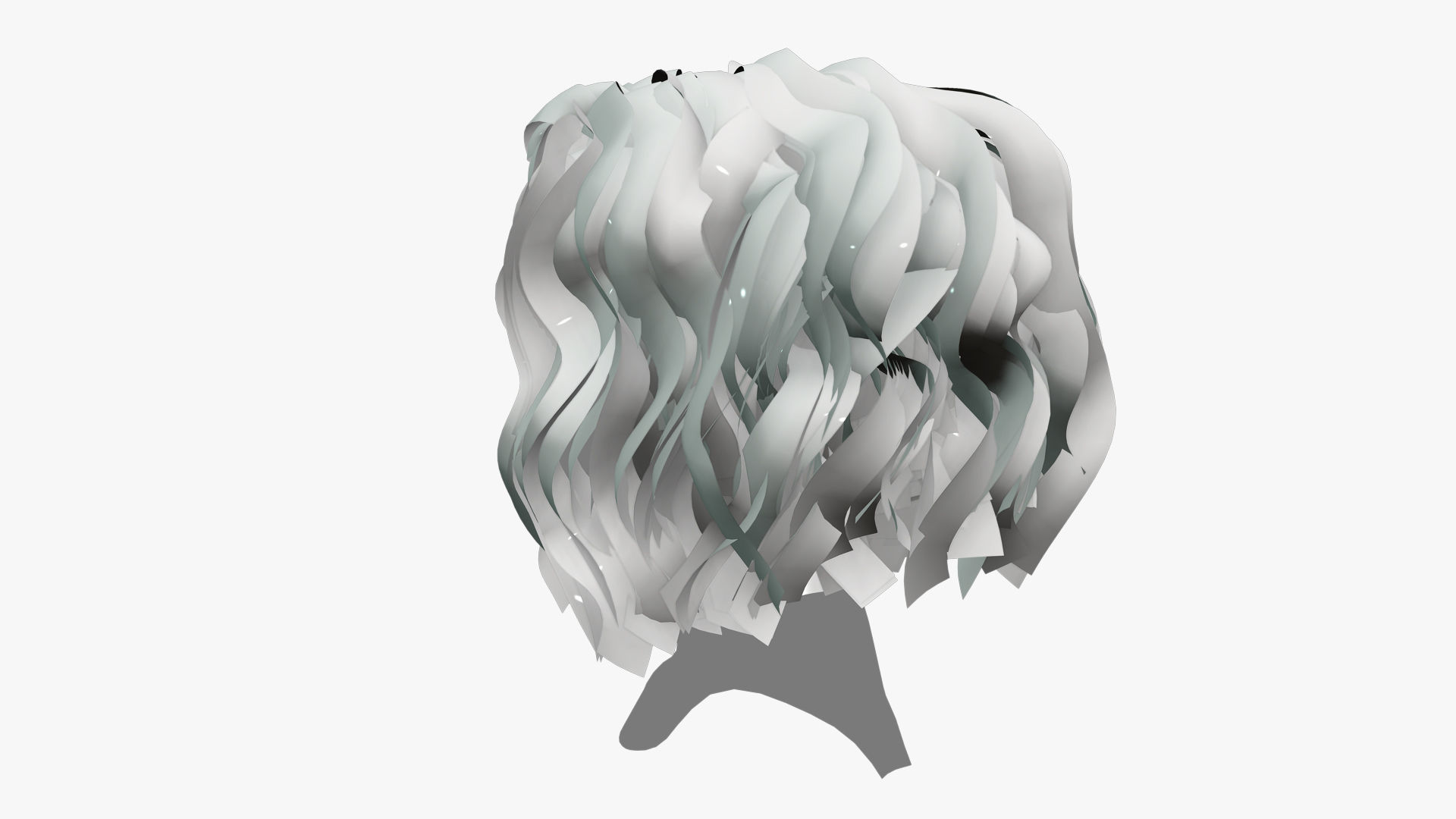 Female Hair - 024 3D model_11