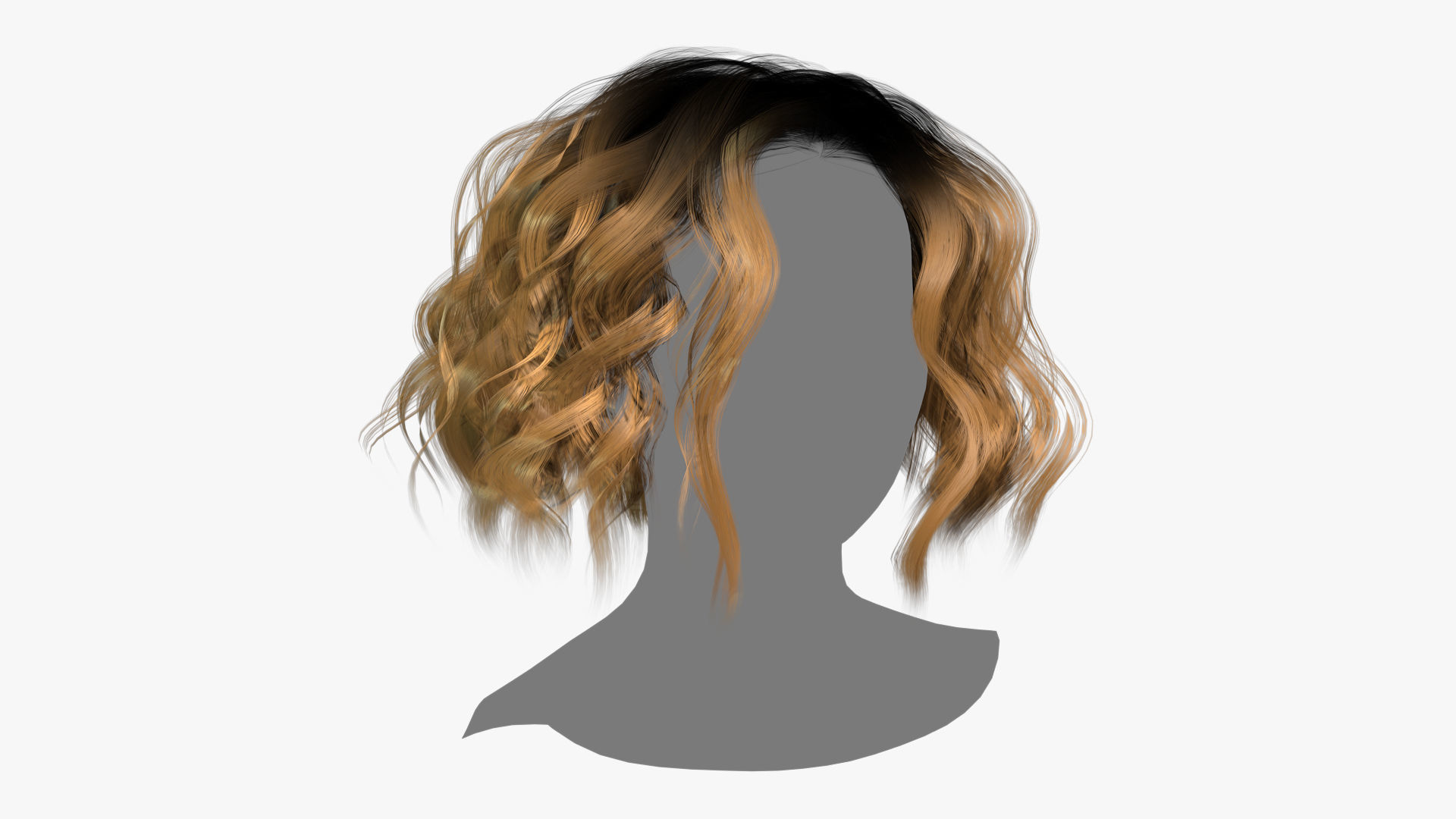Female Hair - 024 3D model_2
