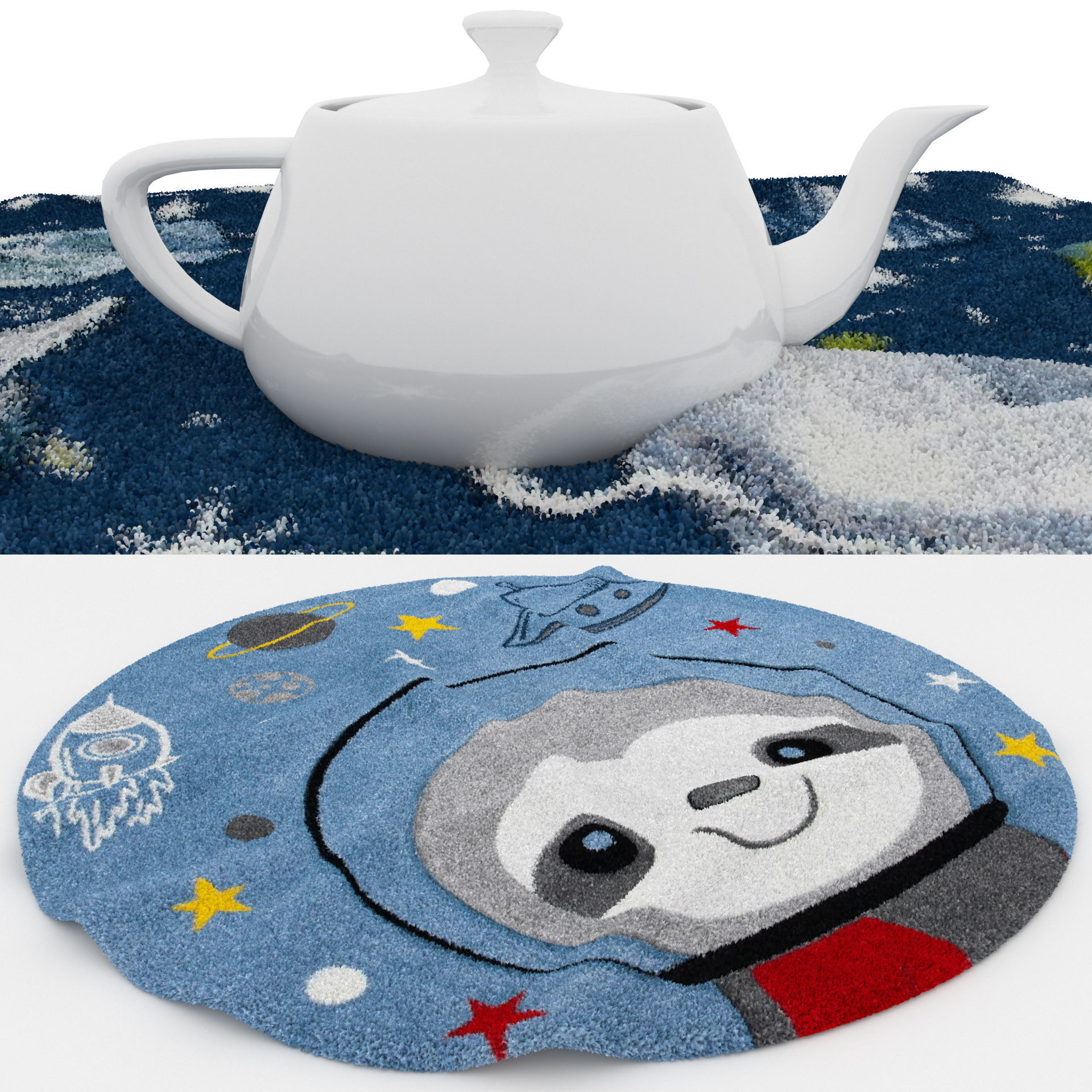 Rugs No 277 Low-poly 3D model_1