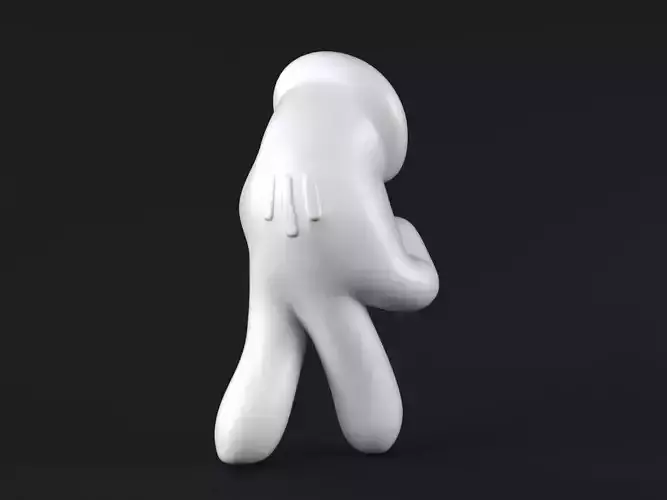 Mickey Hand Walk 3D print model