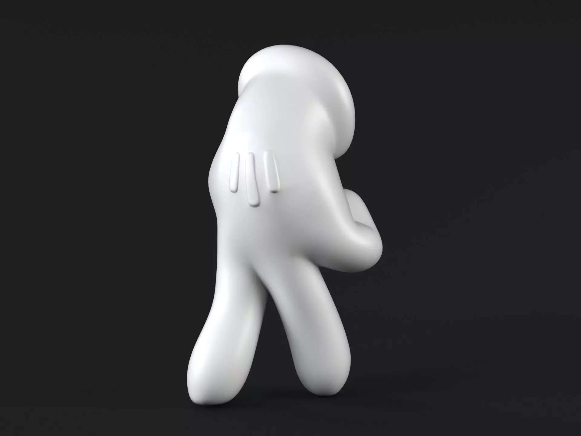 Mickey Hand Walk 3D print model_0