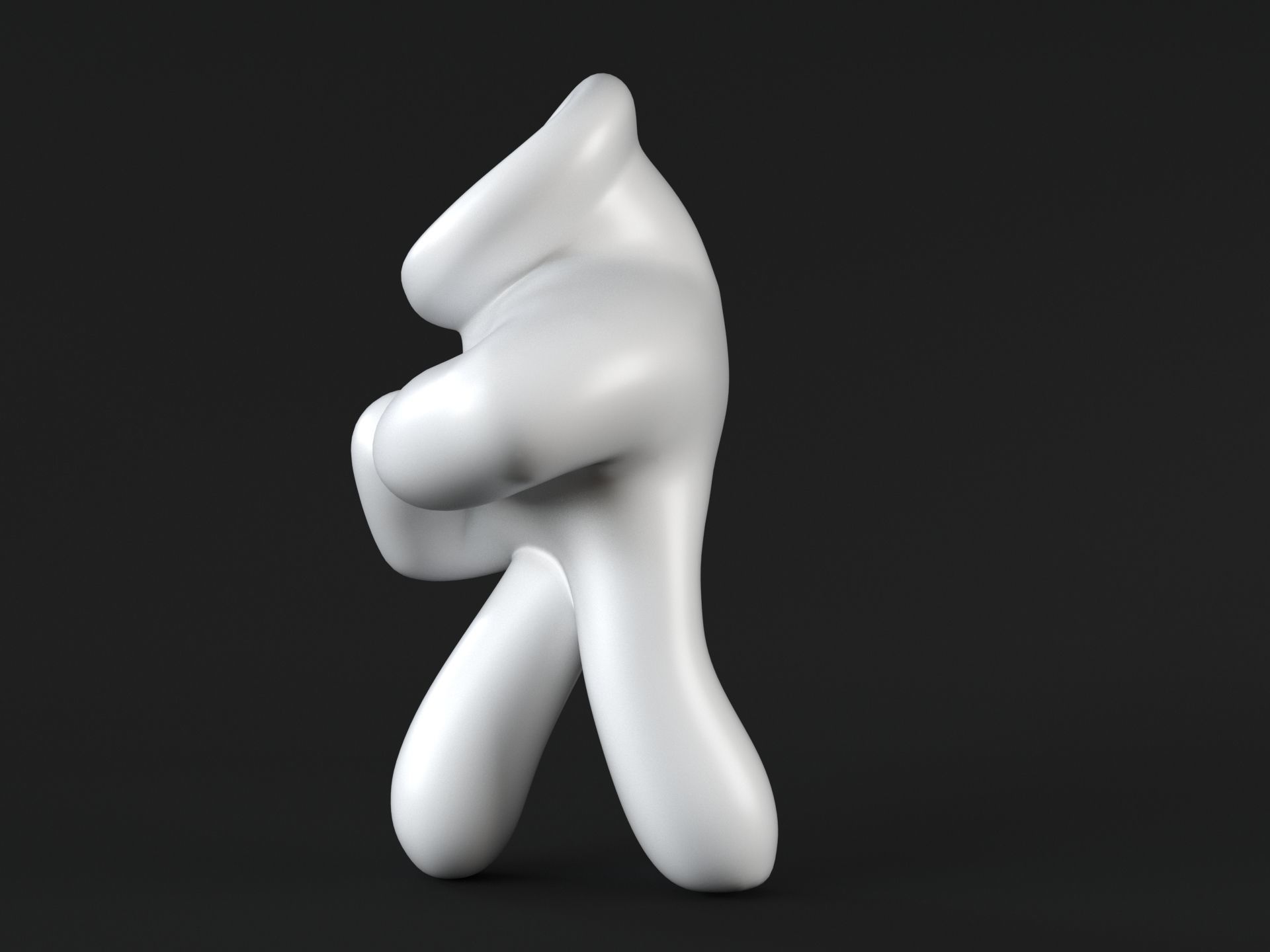Mickey Hand Walk 3D print model_7