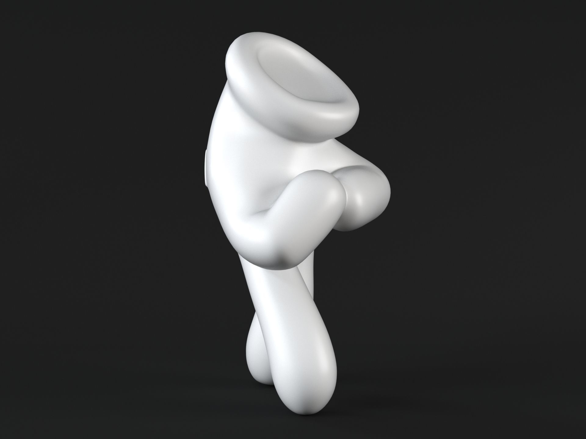Mickey Hand Walk 3D print model_4