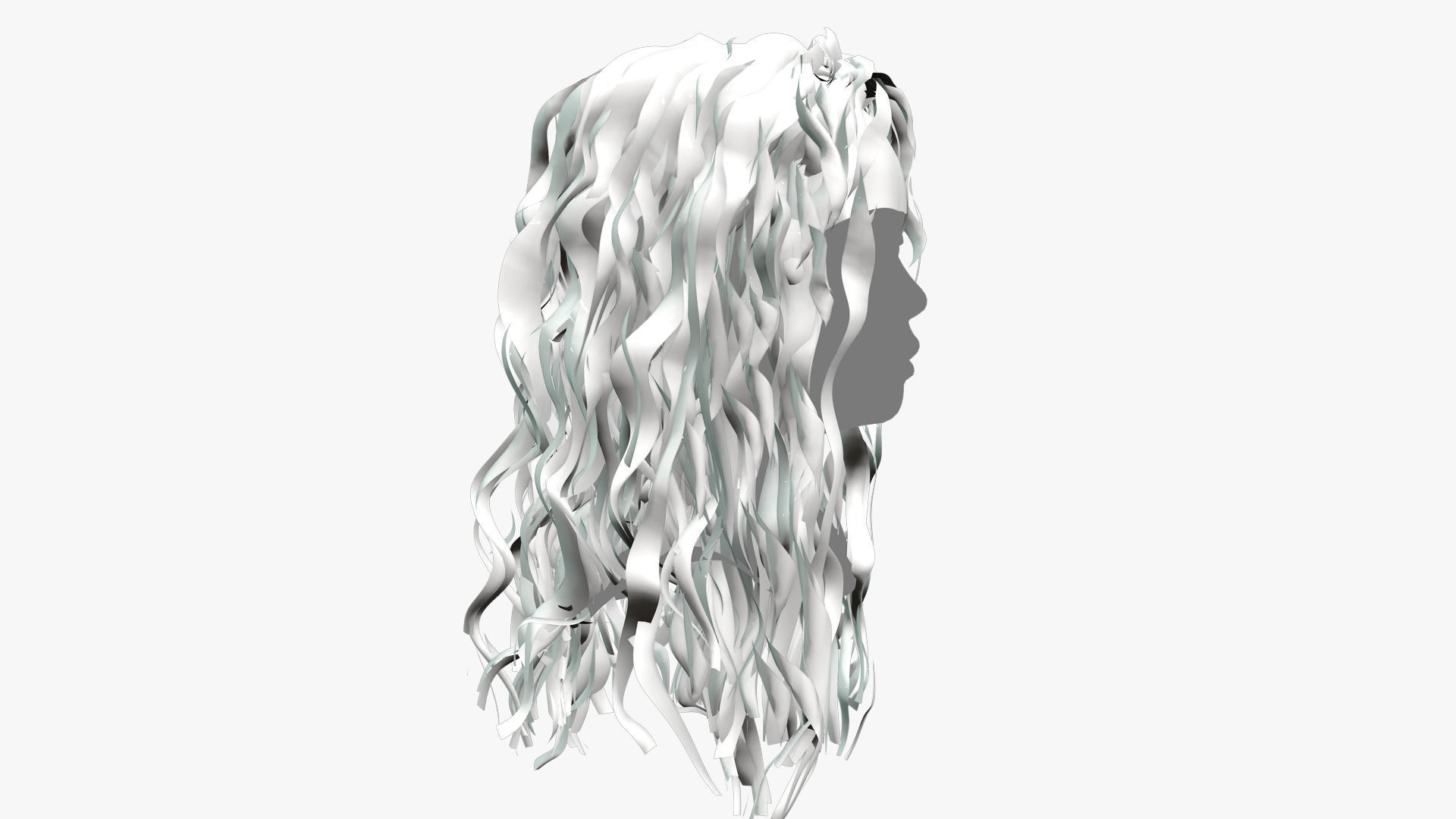 Female Hair - 025 3D model_8