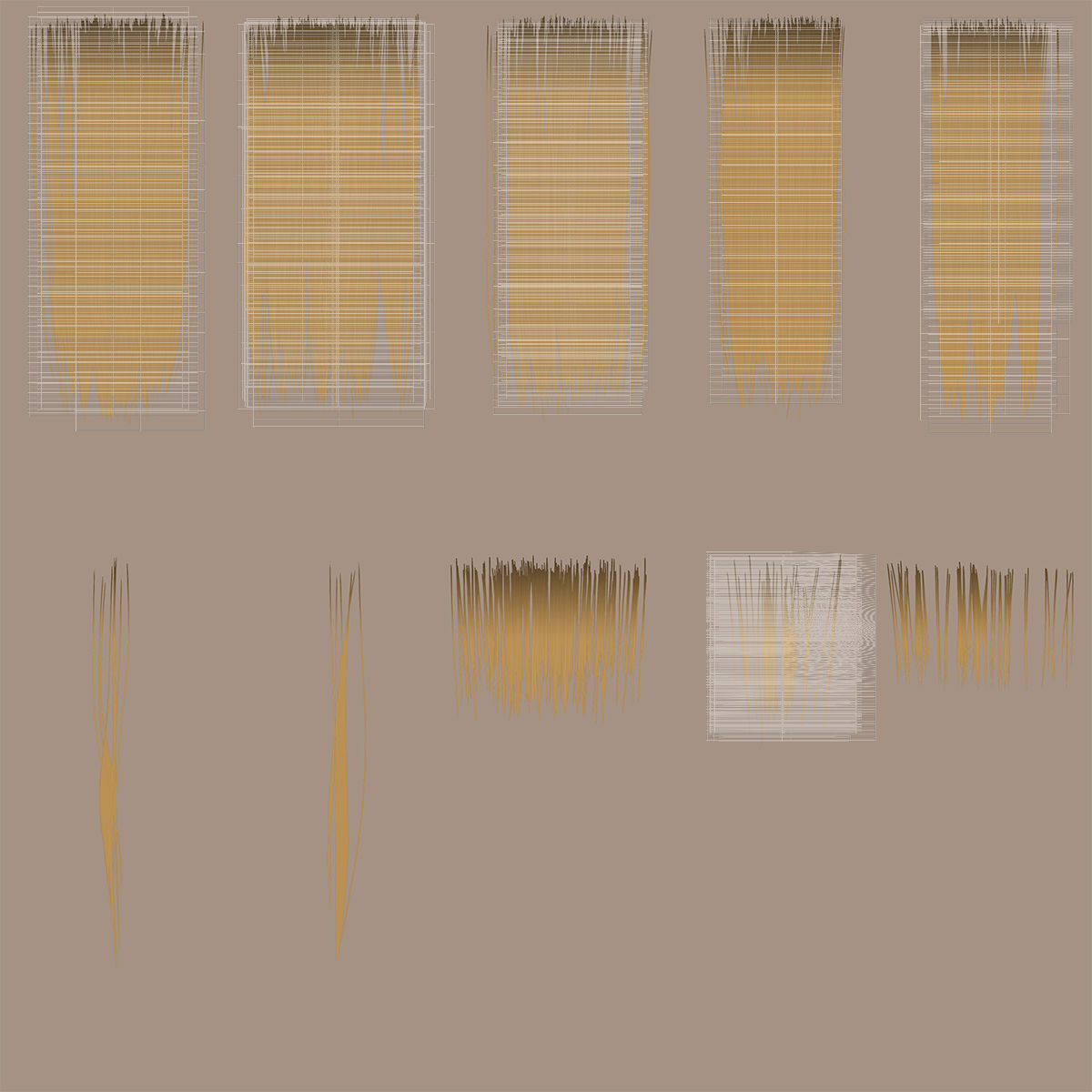 Female Hair - 025 3D model_21