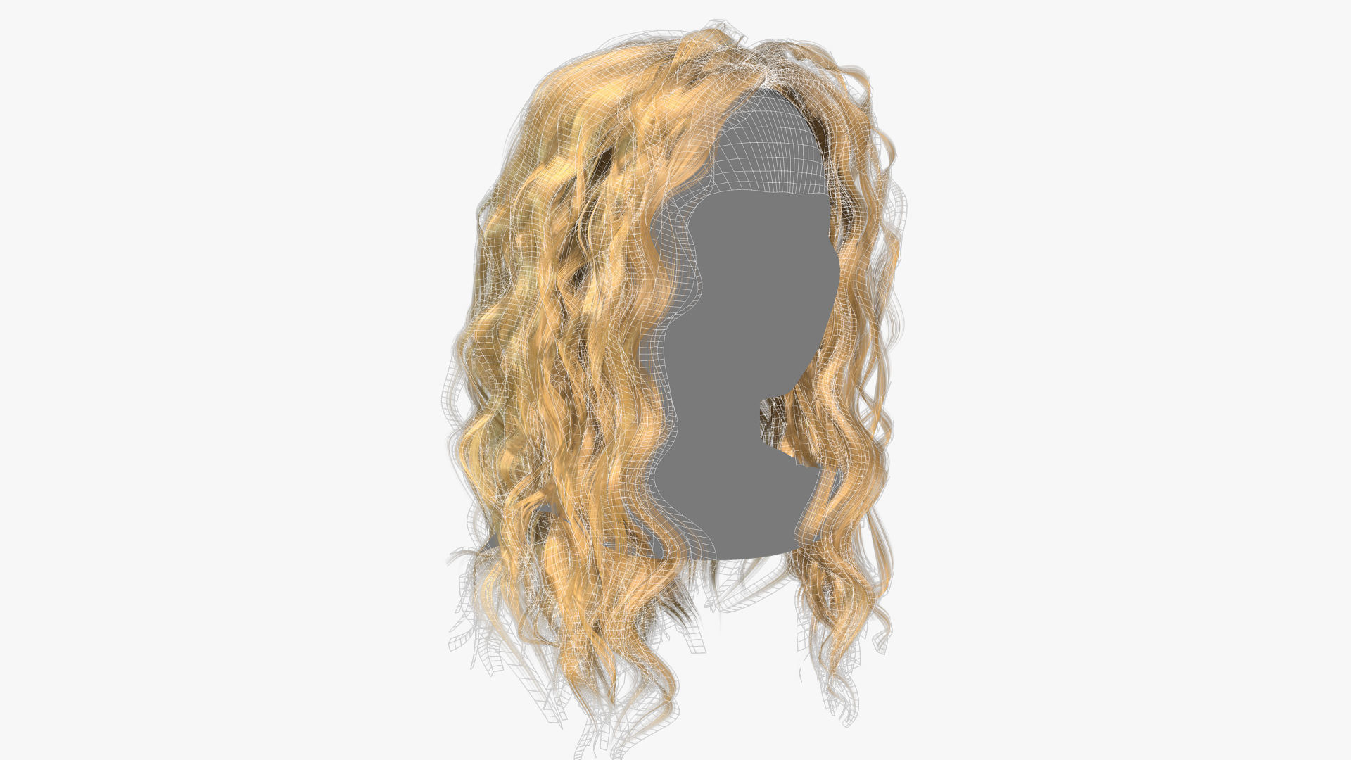 Female Hair - 025 3D model_12