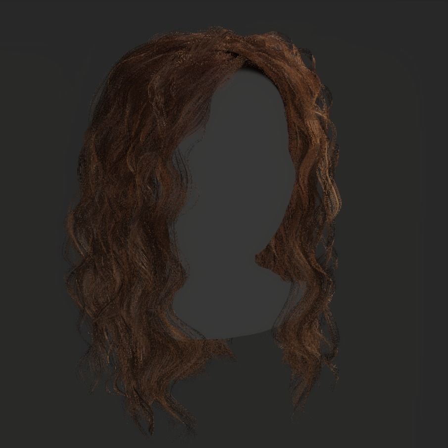 Female Hair - 025 3D model_17