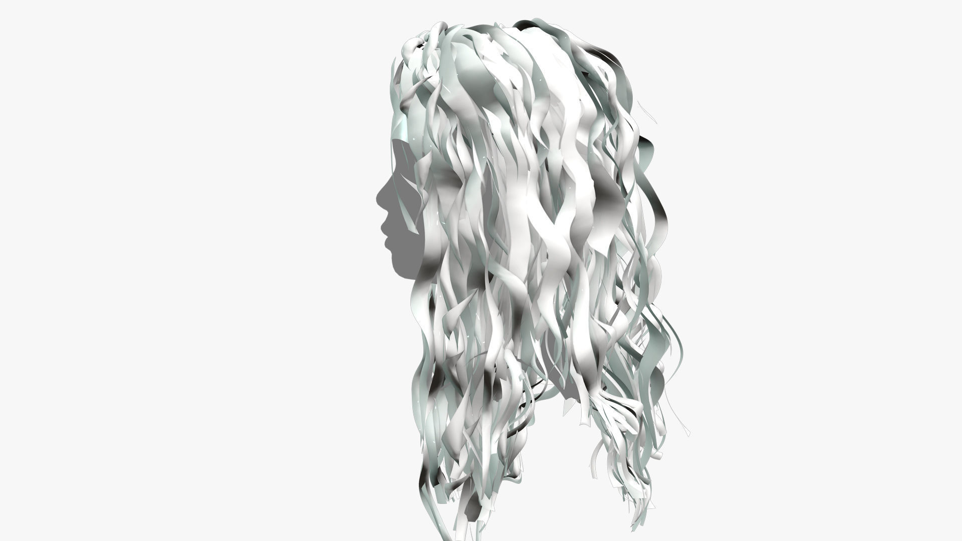 Female Hair - 025 3D model_10