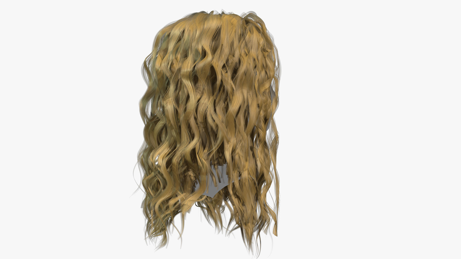 Female Hair - 025 3D model_4