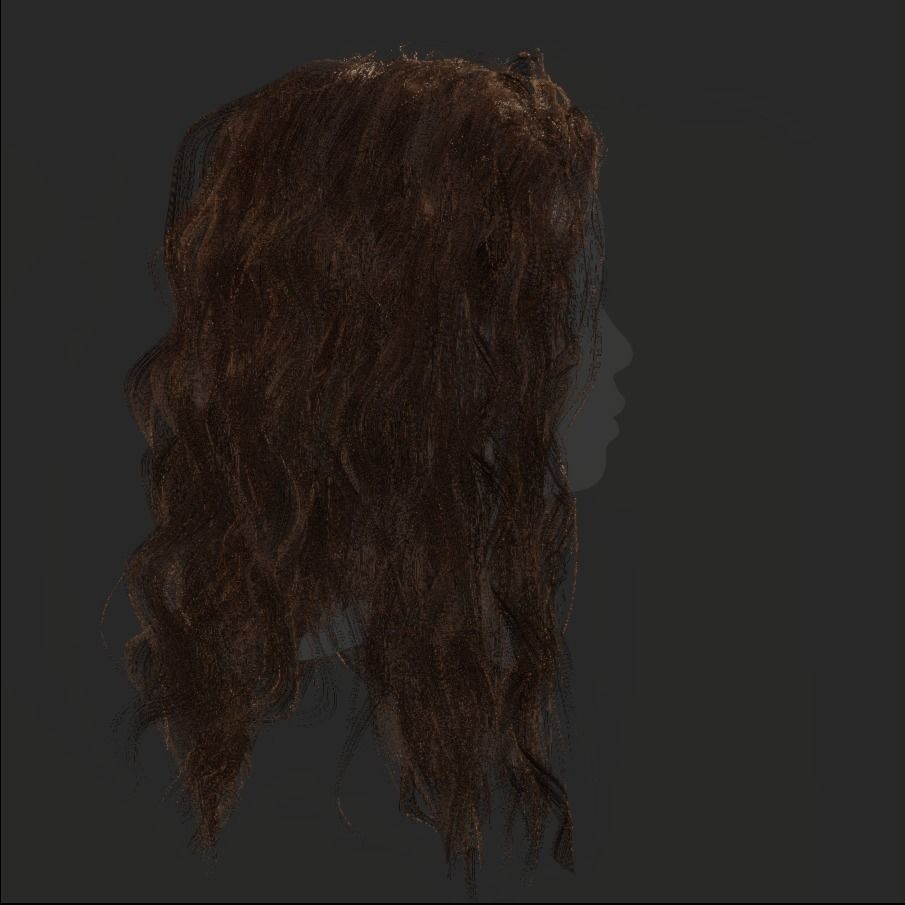 Female Hair - 025 3D model_18