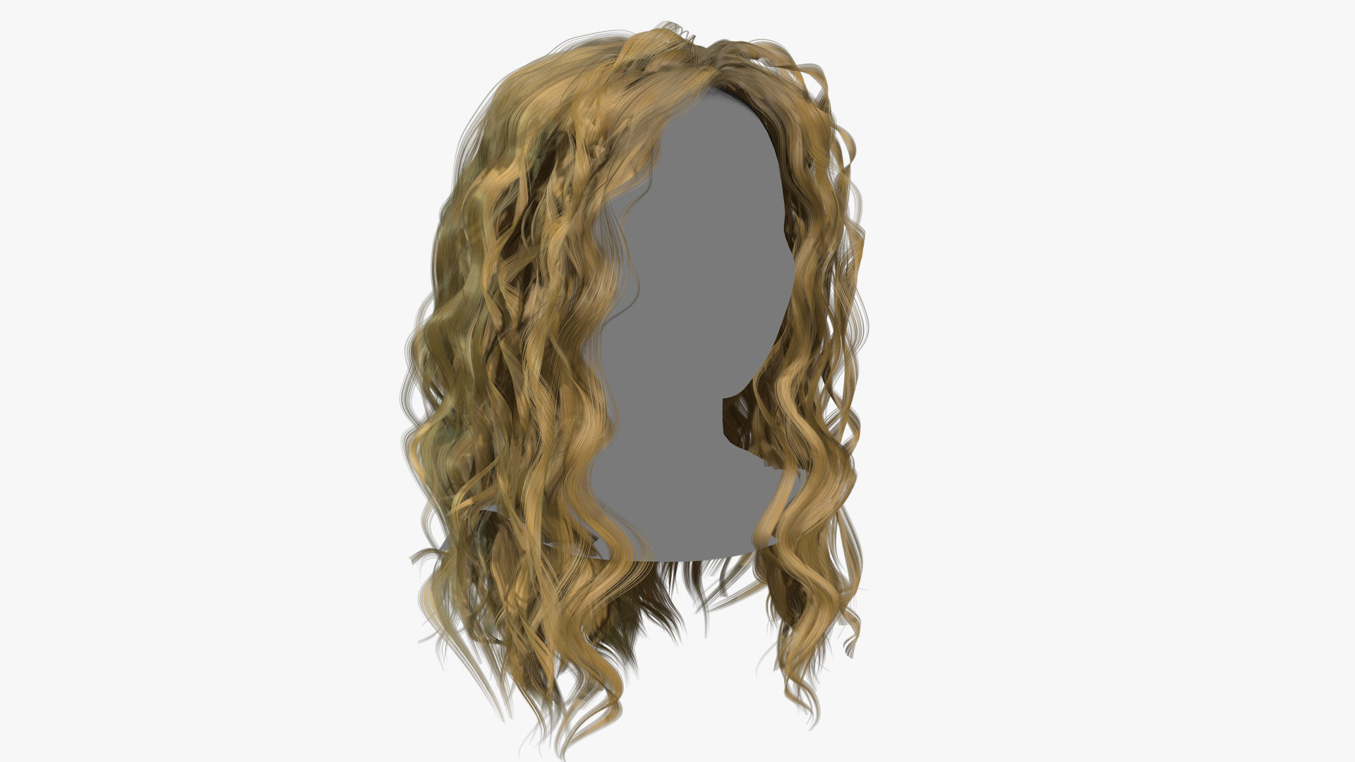 Female Hair - 025 3D model_2
