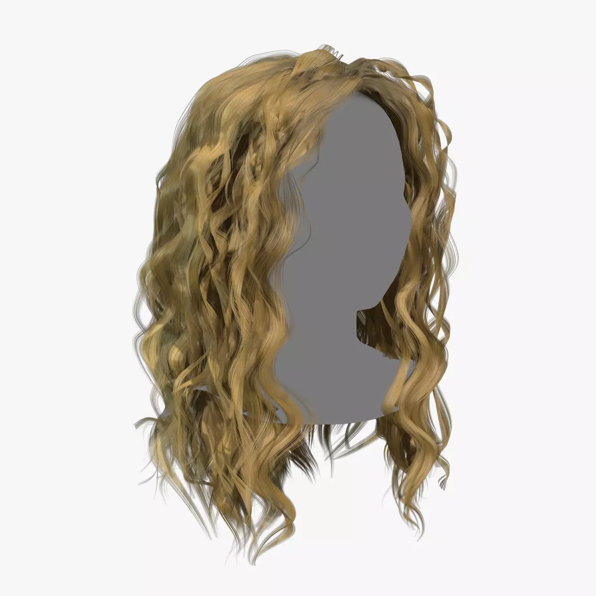 Female Hair - 025 3D model_0