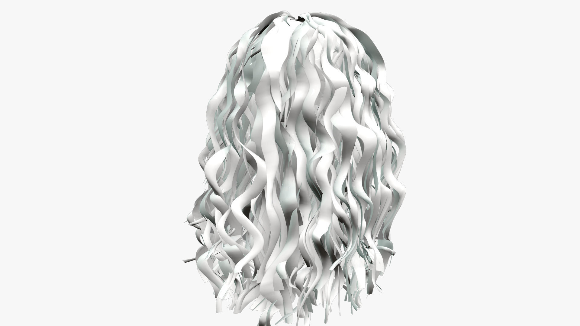 Female Hair - 025 3D model_9