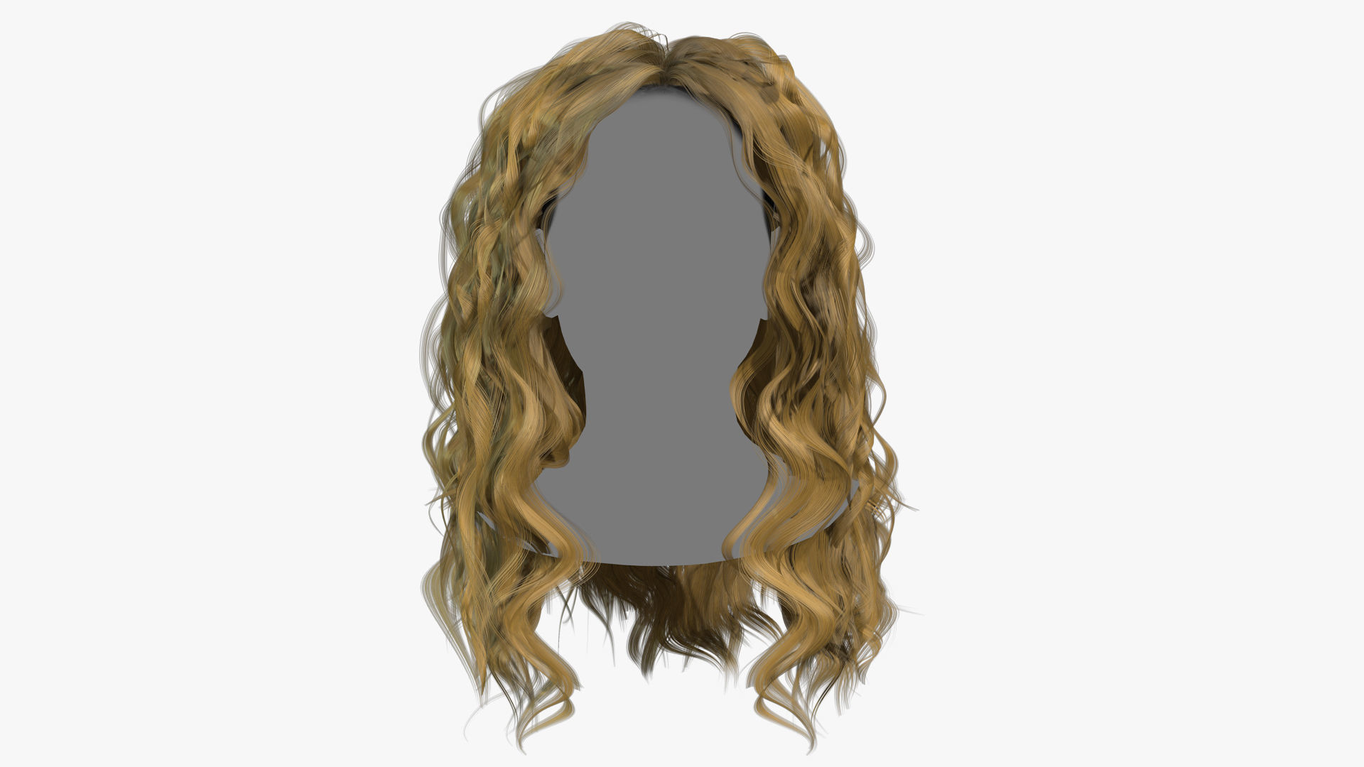 Female Hair - 025 3D model_1