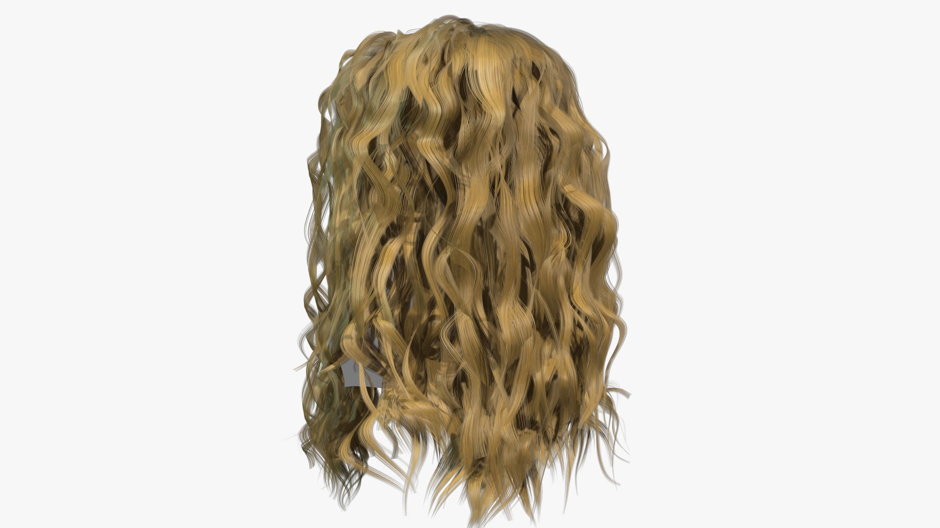 Female Hair - 025 3D model_5