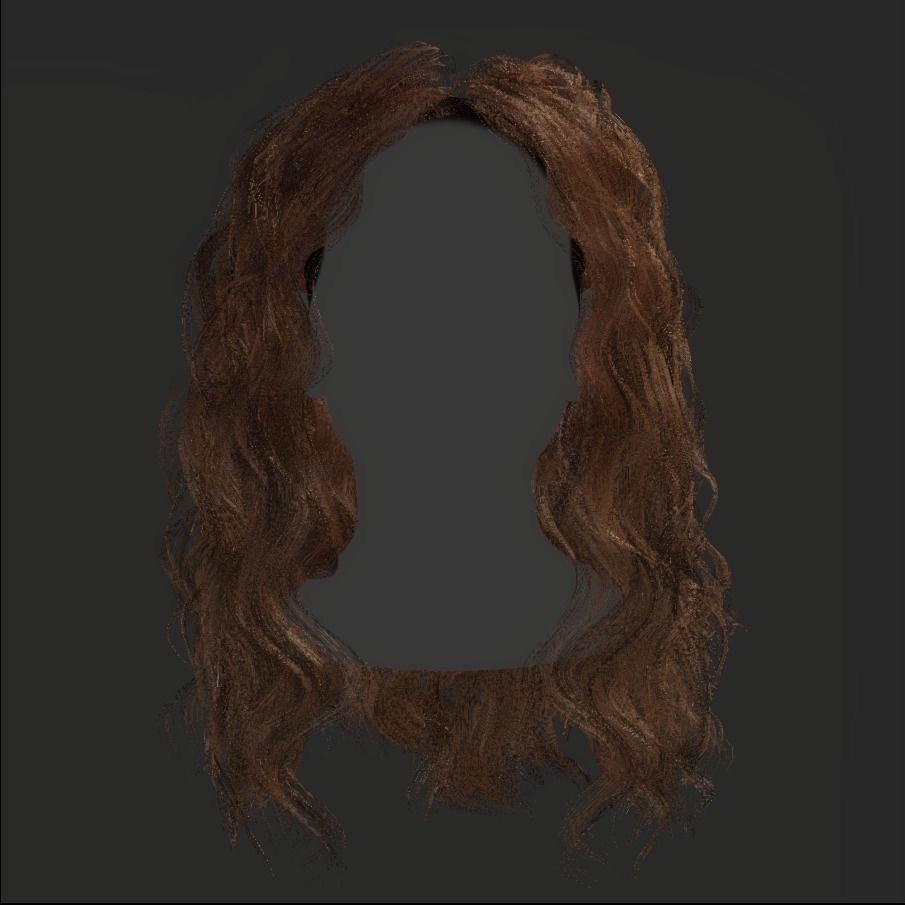 Female Hair - 025 3D model_16