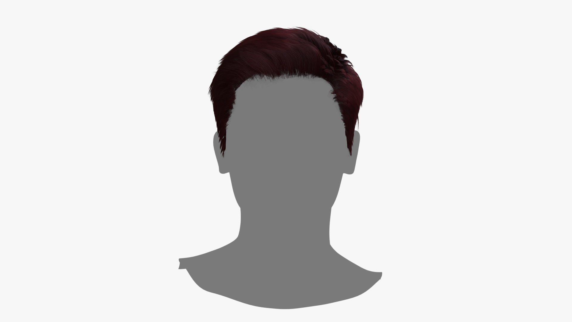 Male Hair - 024 3D model_1