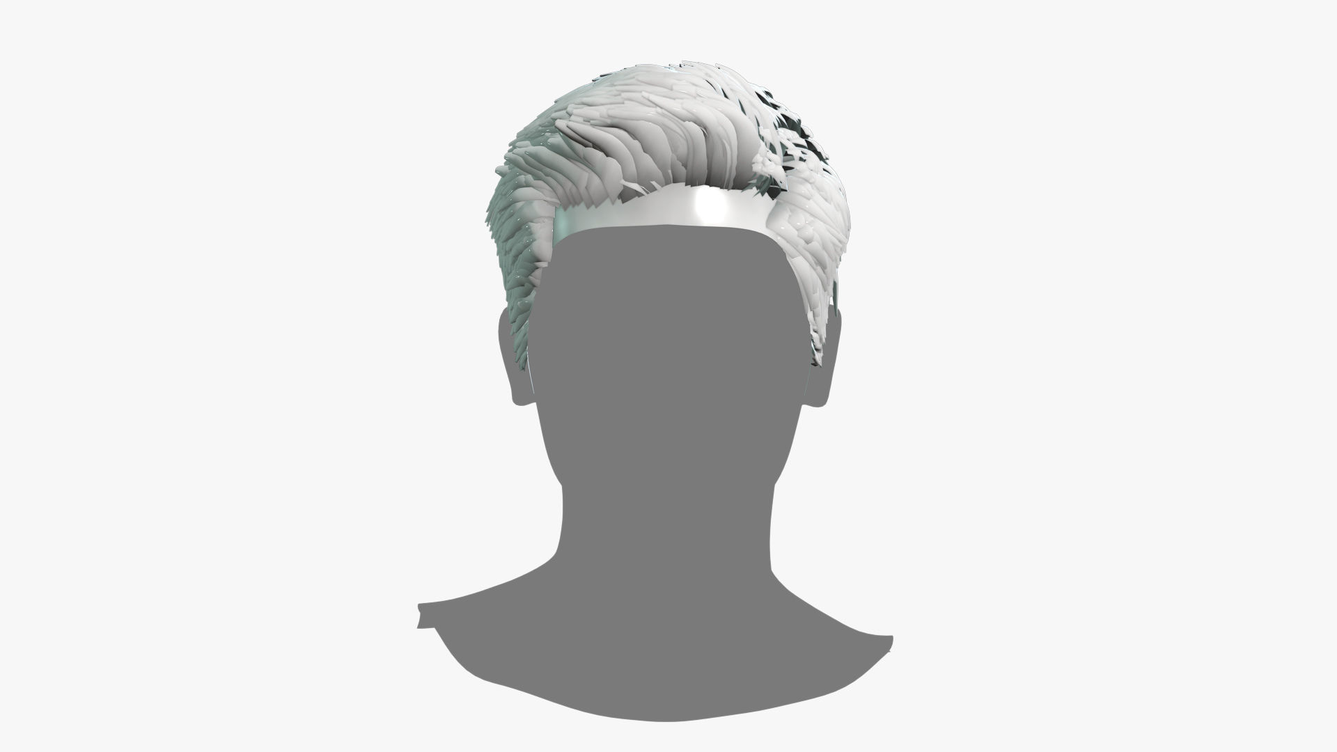 Male Hair - 024 3D model_6