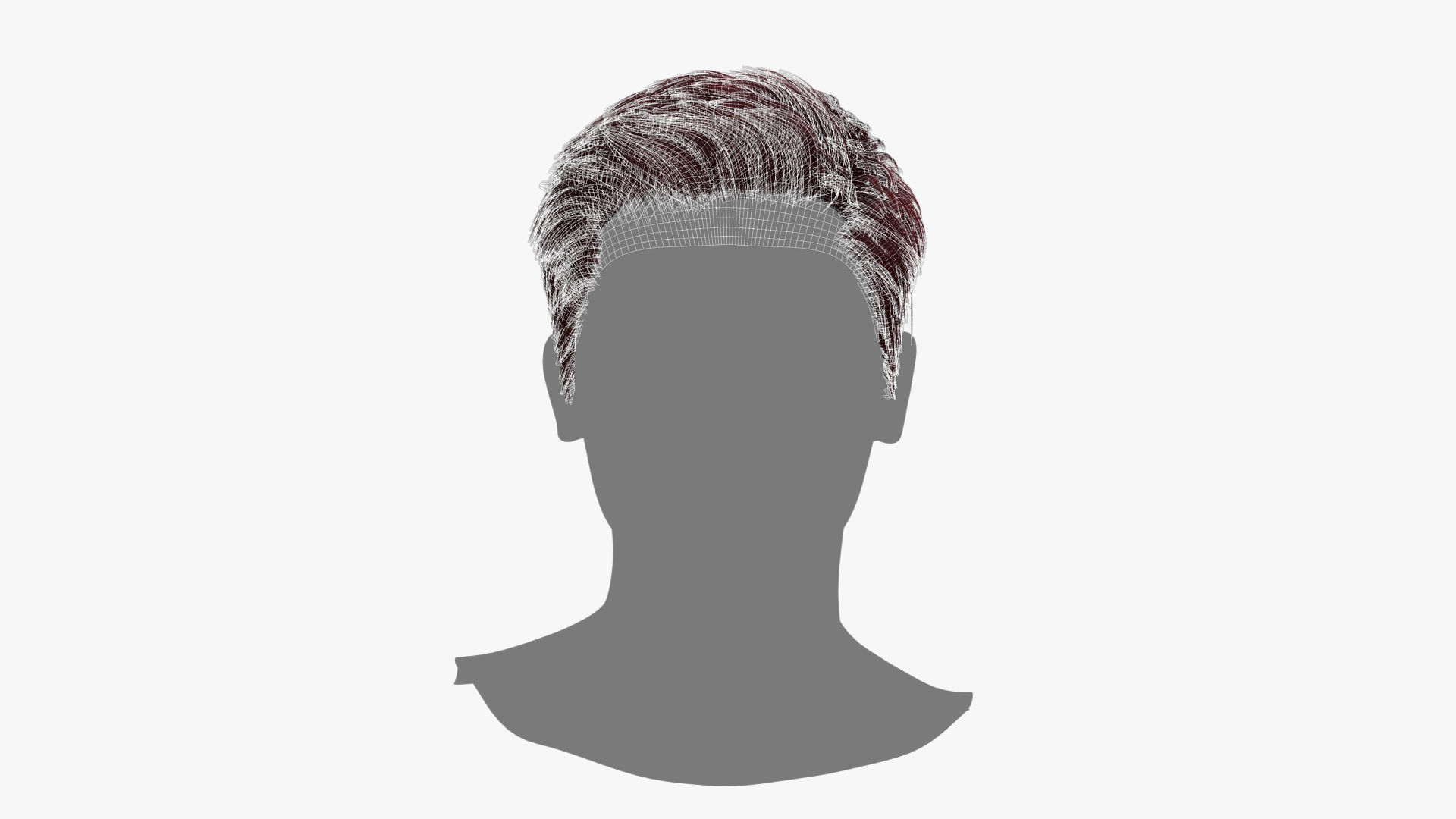 Male Hair - 024 3D model_11