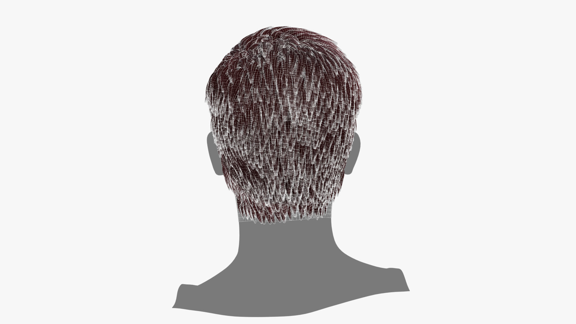Male Hair - 024 3D model_14
