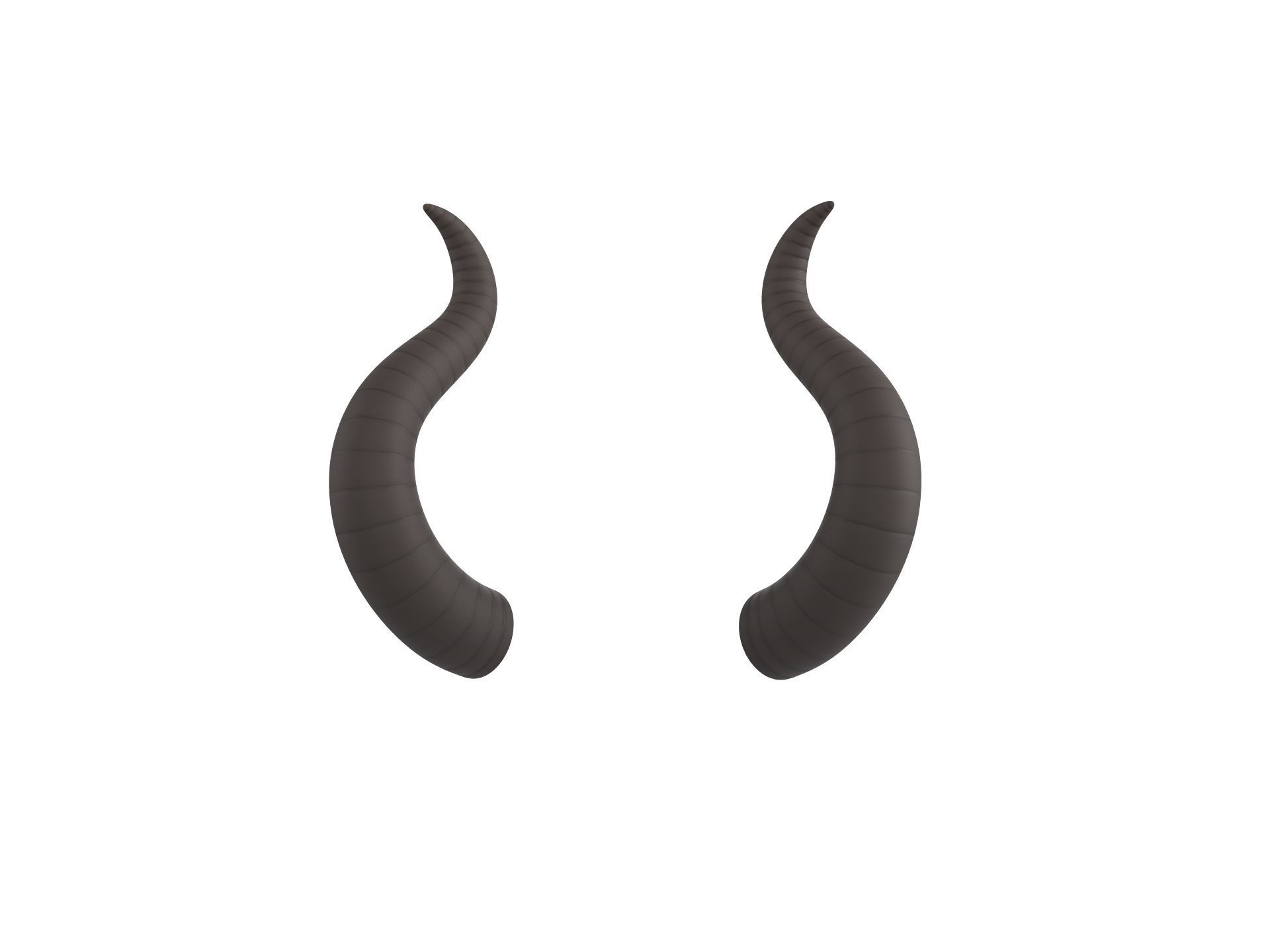 Satan Horn 2 3D model_1