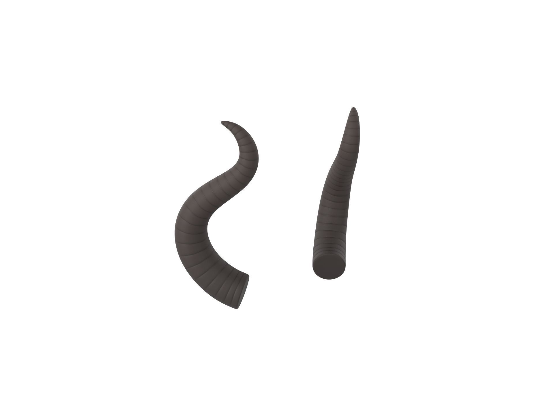 Satan Horn 2 3D model_6