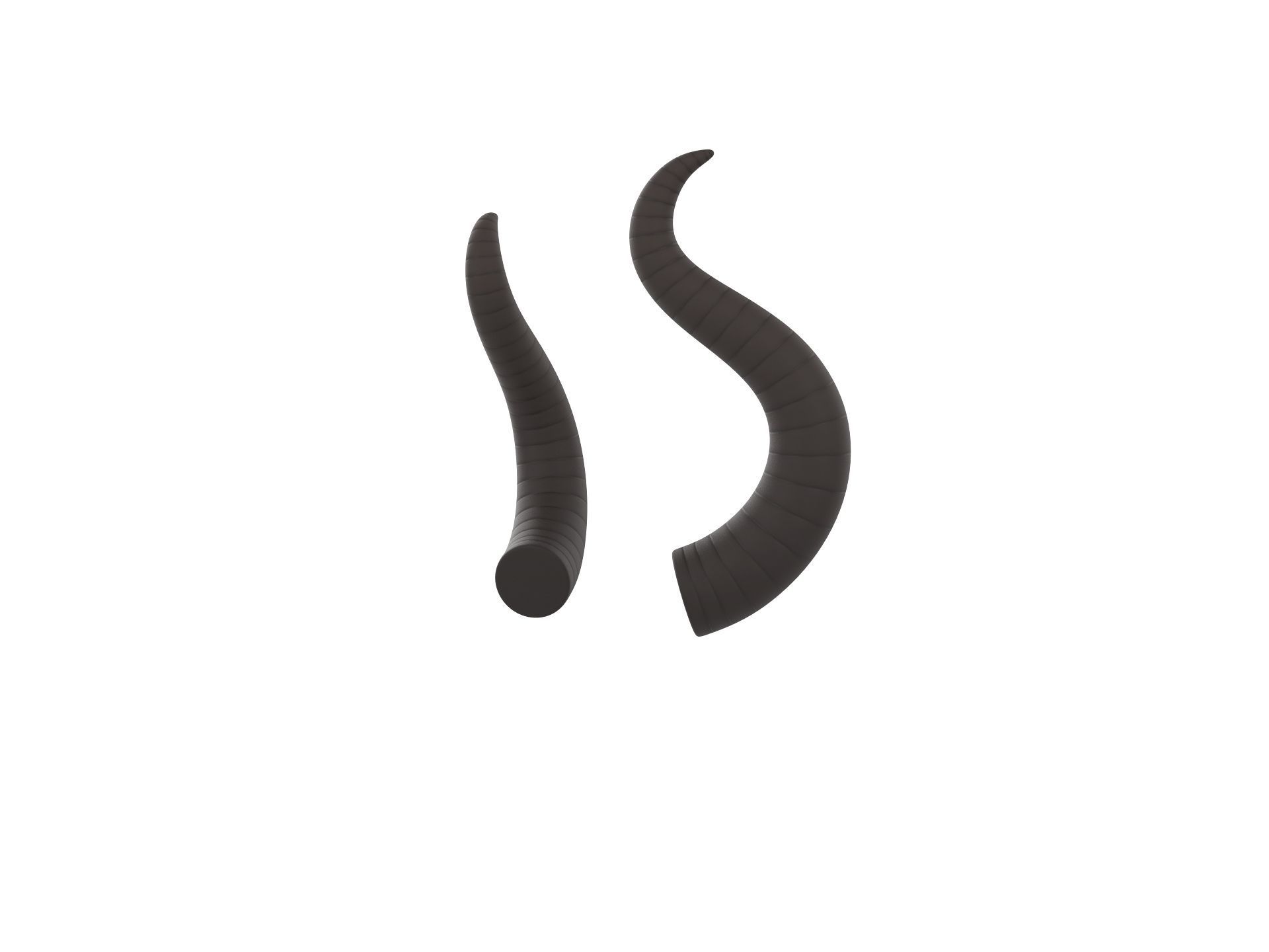 Satan Horn 2 3D model_4