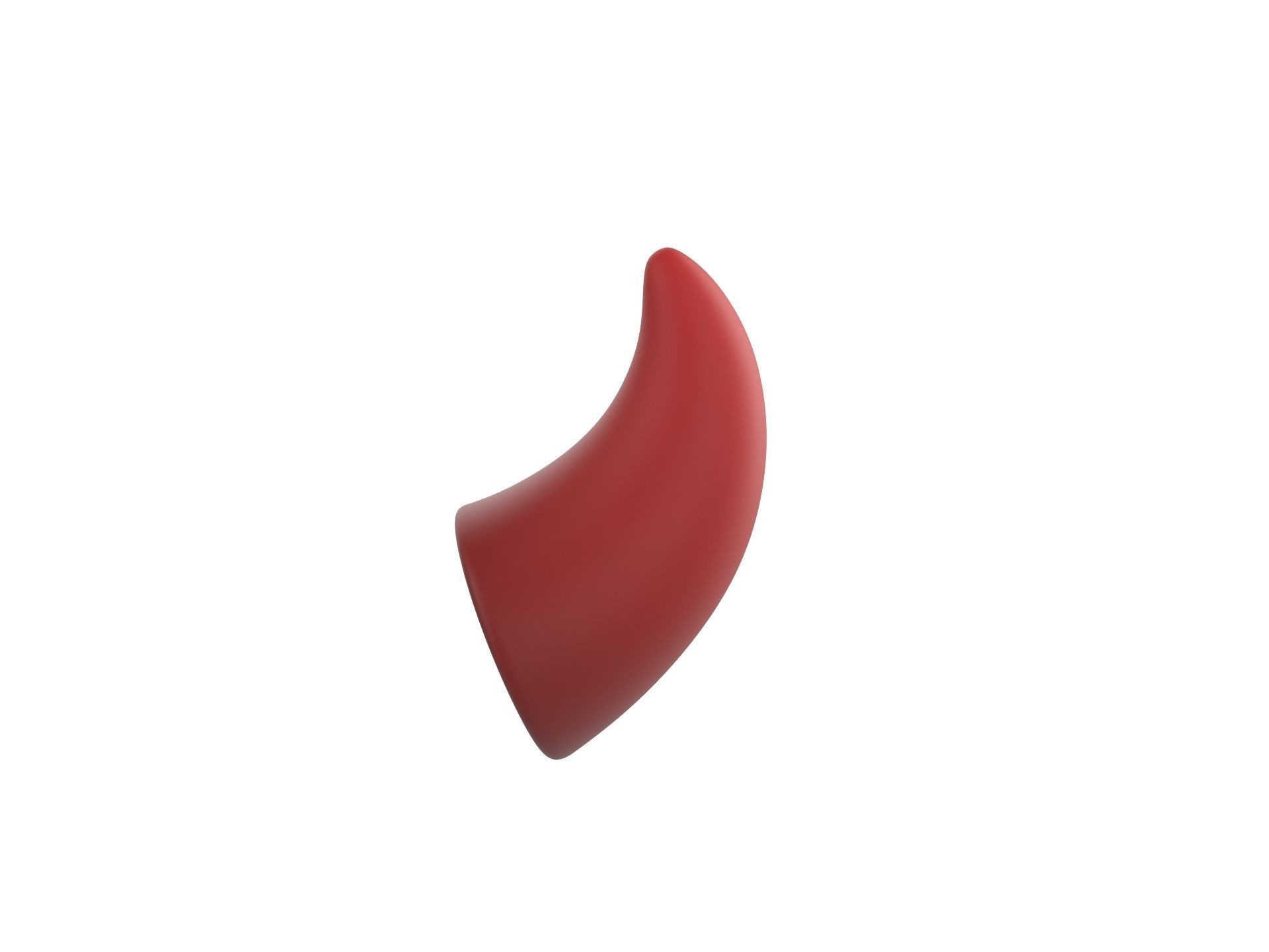 Devil Horn Low-poly 3D model_8